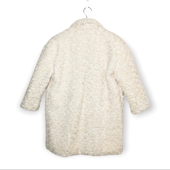 Urban Outfitters 3/4 Sleeve Cream Oversized Teddy Coat Sz XS - Picture 10 of 13